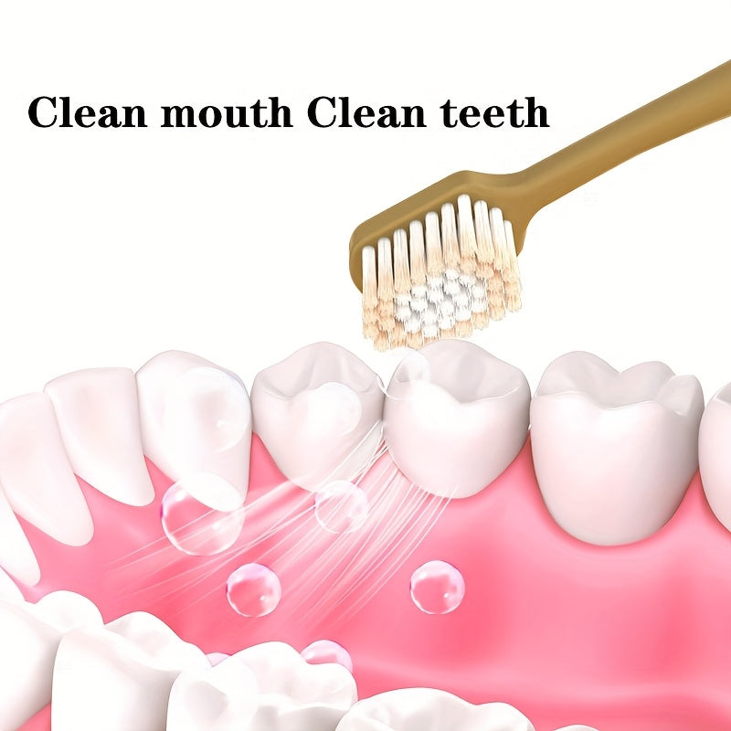 Adult Microfiber Soft Bristle Toothbrush Set for 14+ with 6 Hand Brushes