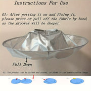 DIY soch kesish uchun sartarosh soyabon dizayniga ega polyester soch kesish paltosi, sartaroshlar uchun ideal.