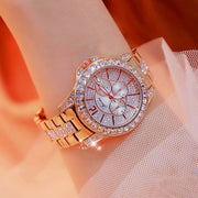 Women's Rhinestone Steel Watch with Adjustable Band