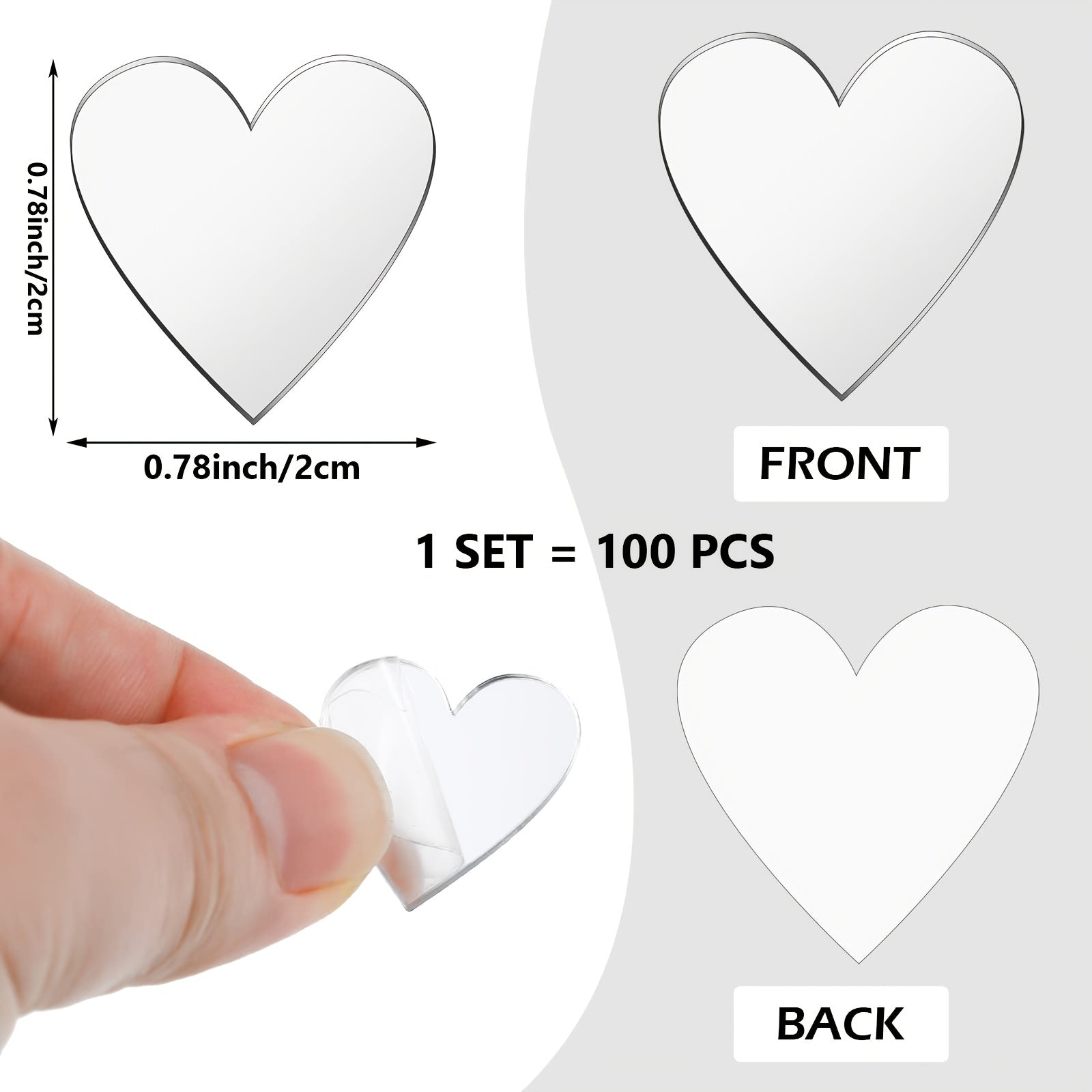 Acrylic Mirror Wall Decal for Bathroom Living Room Bedroom Gym Dorm Mobile Phone Case