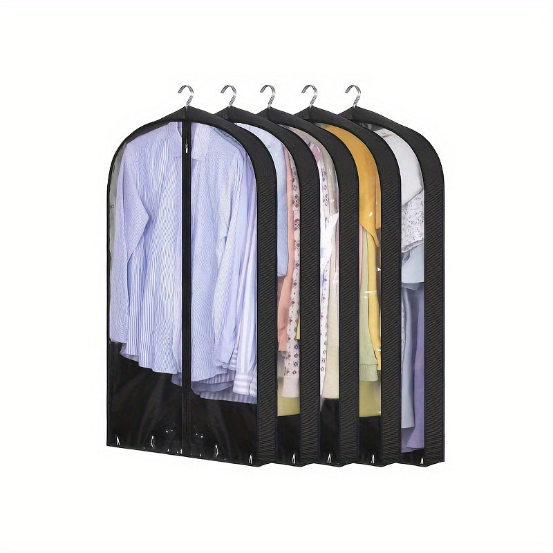 Gran funda de ropa de PVC transparente con cremallera para protección contra polvo y humedad