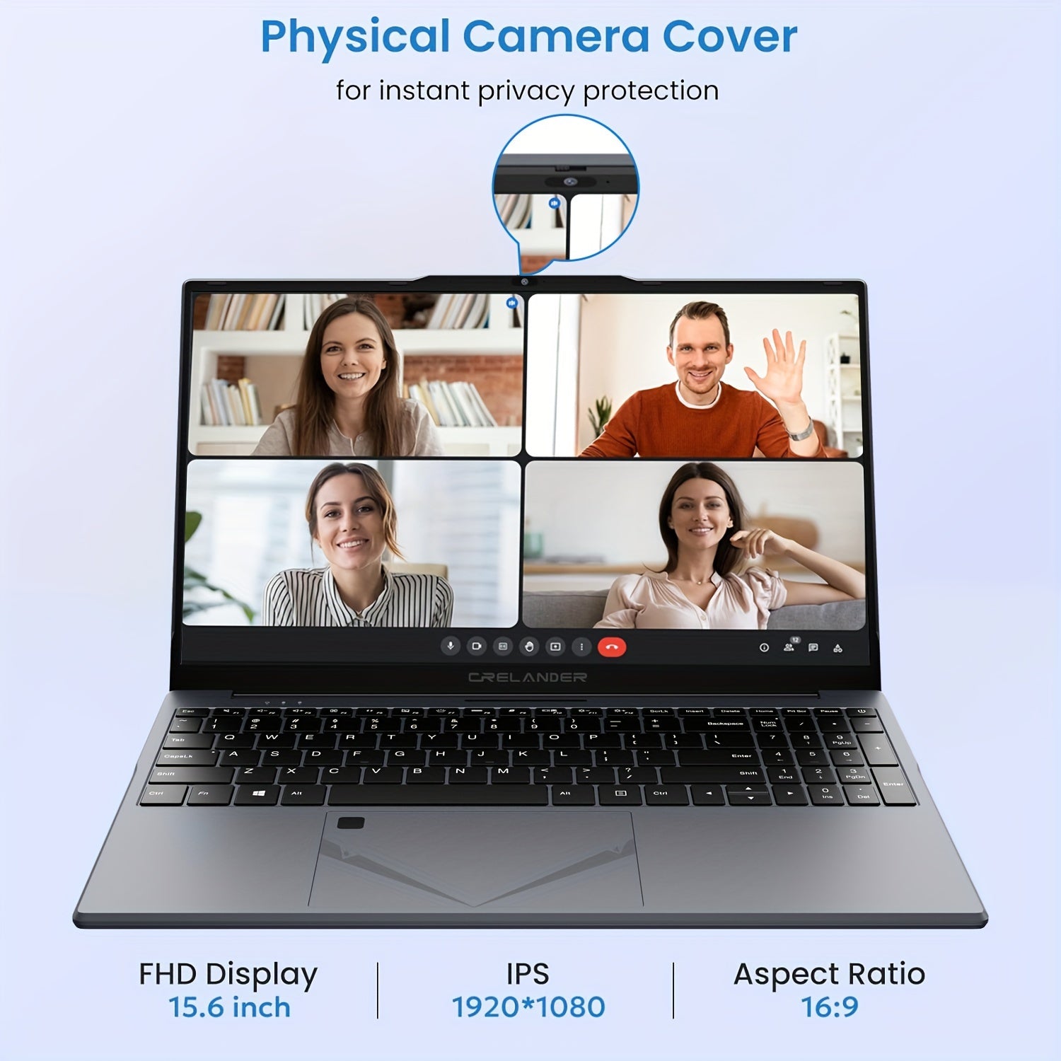 15.6 Inch Laptop with 2K IPS Screen 11th Gen Intel Core 16GB RAM 512GB SSD Windows 11