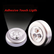 LED Touch Night Light Battery-Powered Stick-On Cordless for Hallway Bathroom