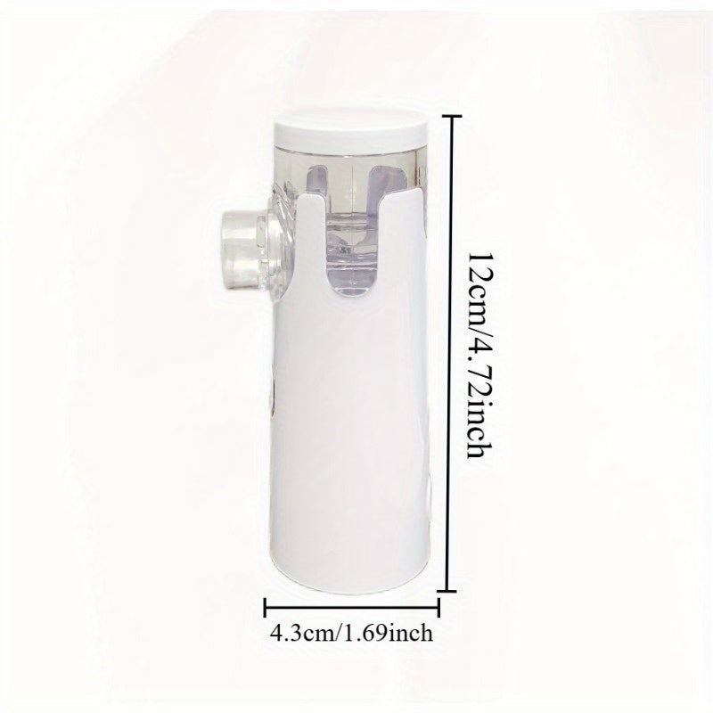 Portativ 2-in-1 yuz namlantgichi, qo'l bilan ishlatiladigan bug'latgich, sozlanadigan namlik rejimlari, hidsiz, barcha teri turlari uchun mos, ajratiladigan suv tanki, yoqish/o'chirish ko'rsatkichi, batareya bilan ishlaydi (AA