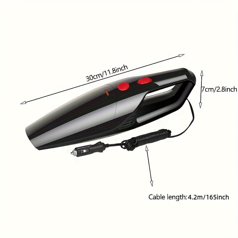 Portable Handheld Car Vacuum Cleaner Wet Dry Dual Use with Large-Capacity Dust Cup