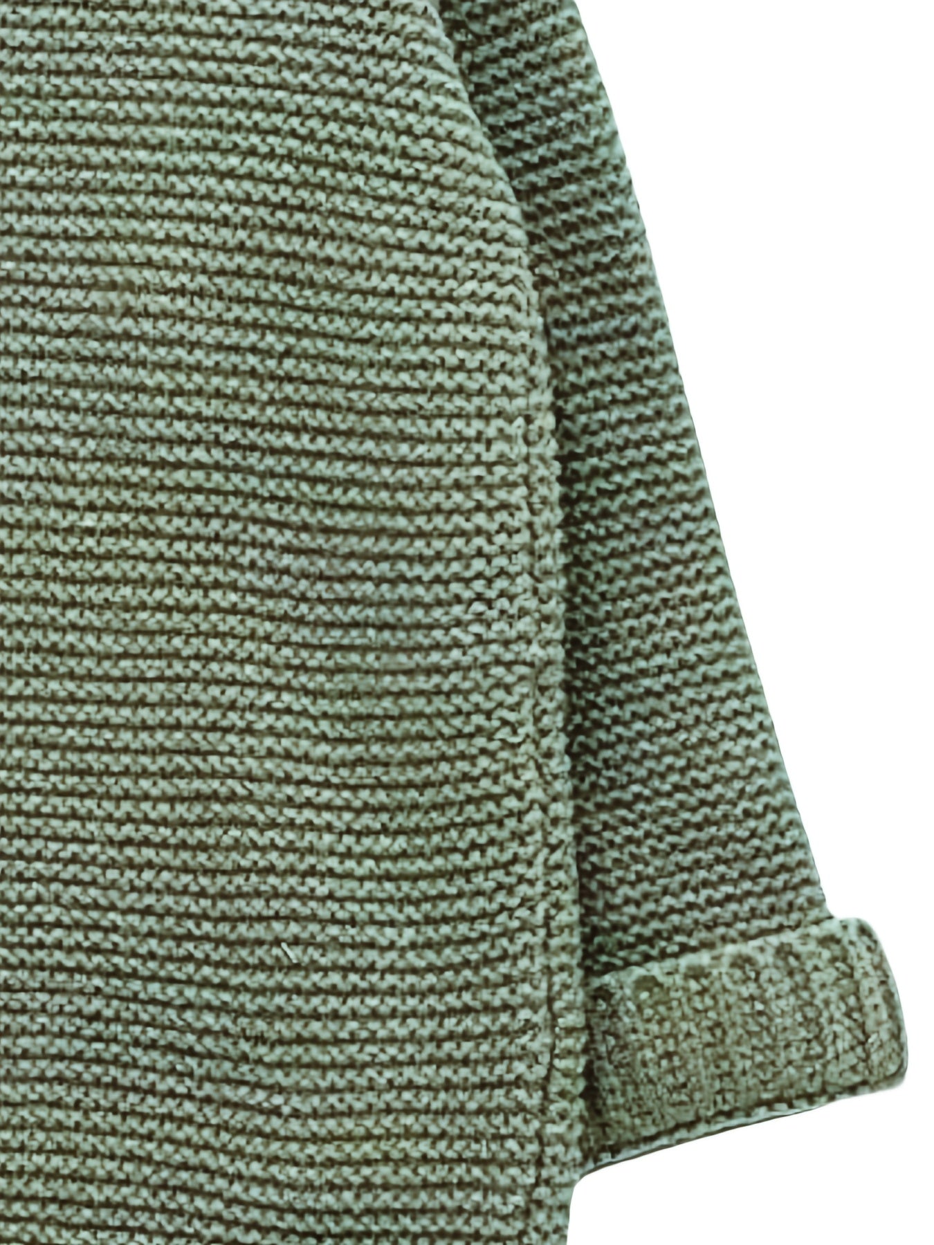 Plus Size Women's Red Long Sleeve Cardigan Cozy Winter Sweater with Pockets