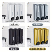 Wall-Mounted Soap Dispenser for Bathroom and Kitchen Storage, Plastic, Modern Design