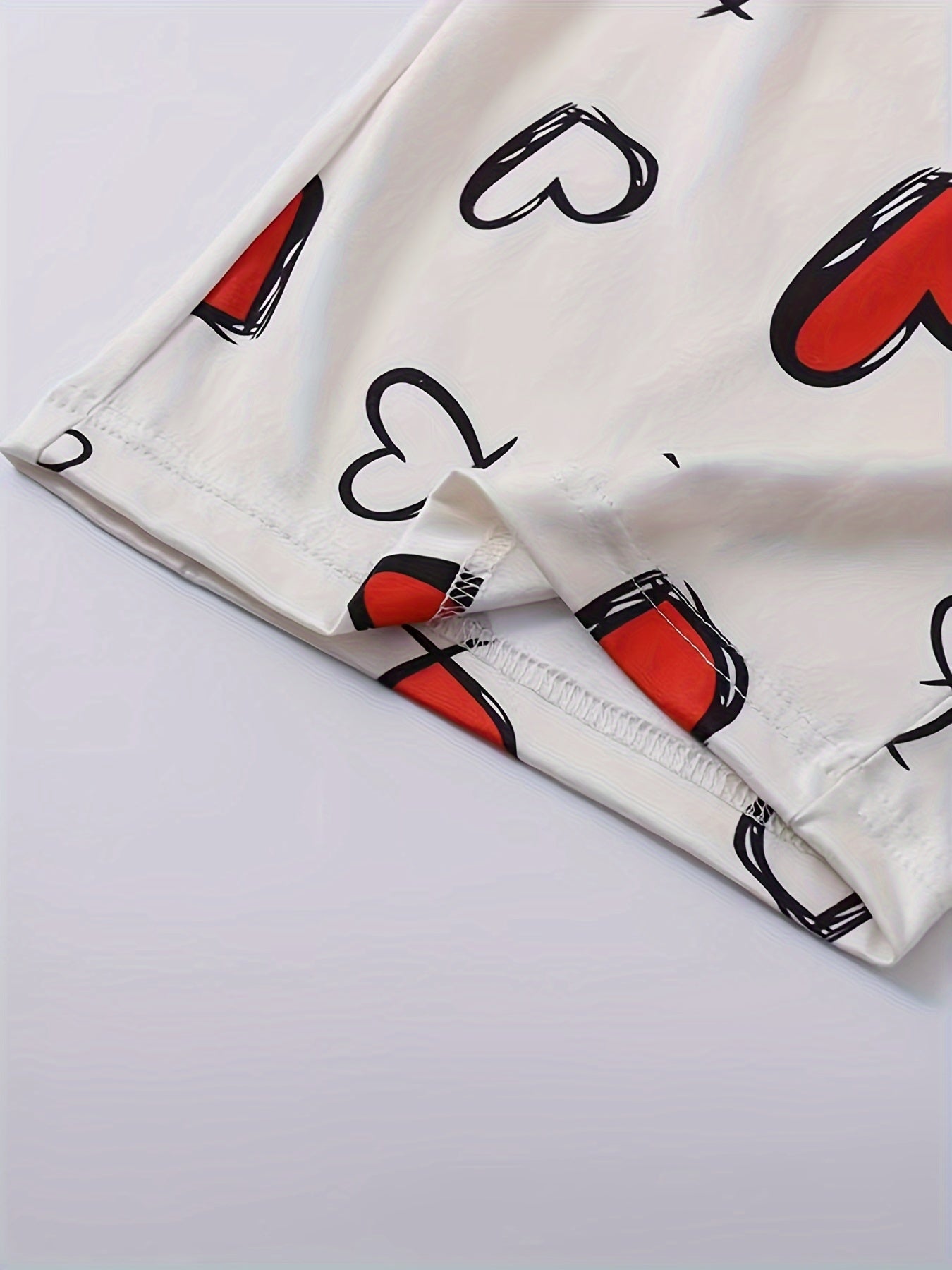 Conjunto de pijama casual para mujer, camiseta de manga corta y capris con cintura elástica