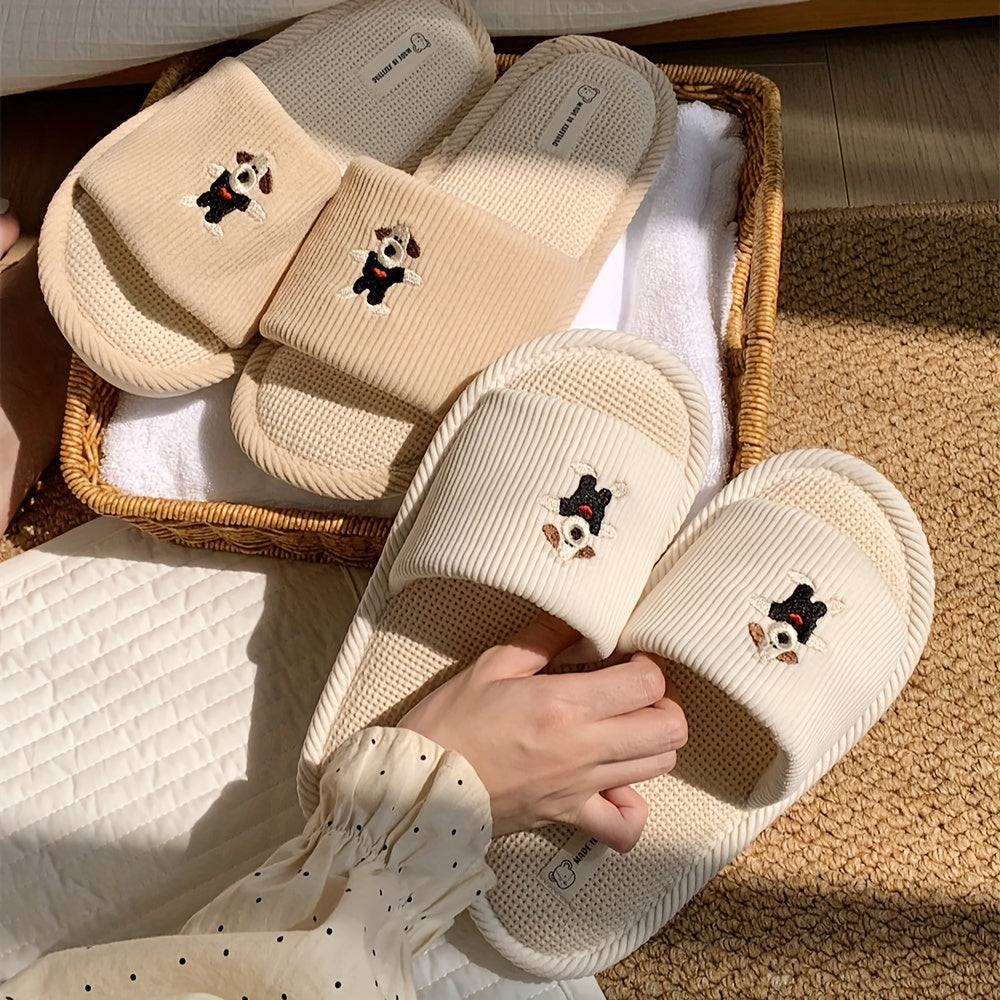 Uniseks peluş multfilmli yotoq xonasi ichki poyabzal yumshoq tagi sirpanmaydigan qulay oyoq kiyim