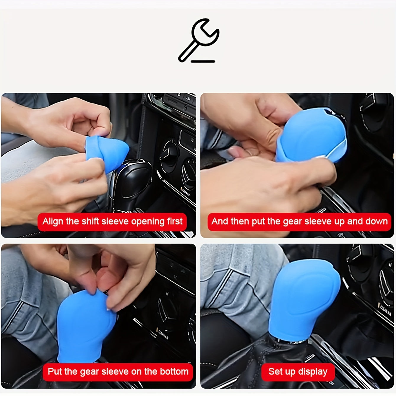 Universal silikon gear shift qopqog'i changga chidamli, aşınmaya qarshi, avtomatik avtomobillar uchun