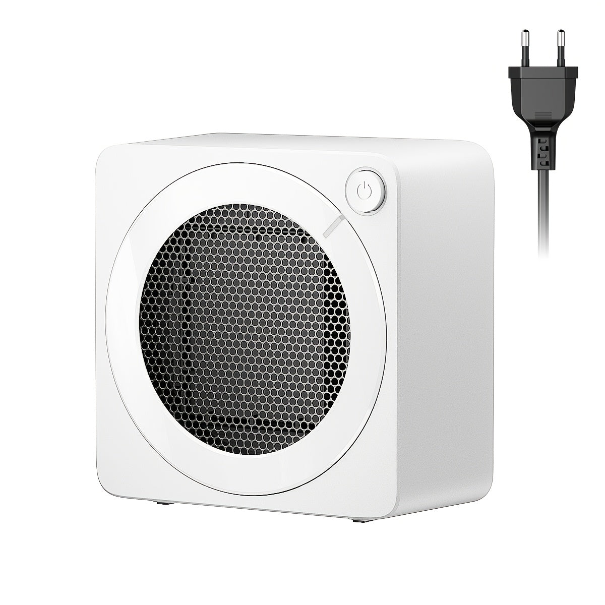 Компактный электрический обогреватель 500 Вт PTC керамический с защитой от перегрева и опрокидывания