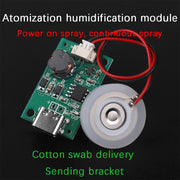 Ultrasonic Type-C Humidifier Module 1.5-2W 5V 300mA Nozzle Plastic