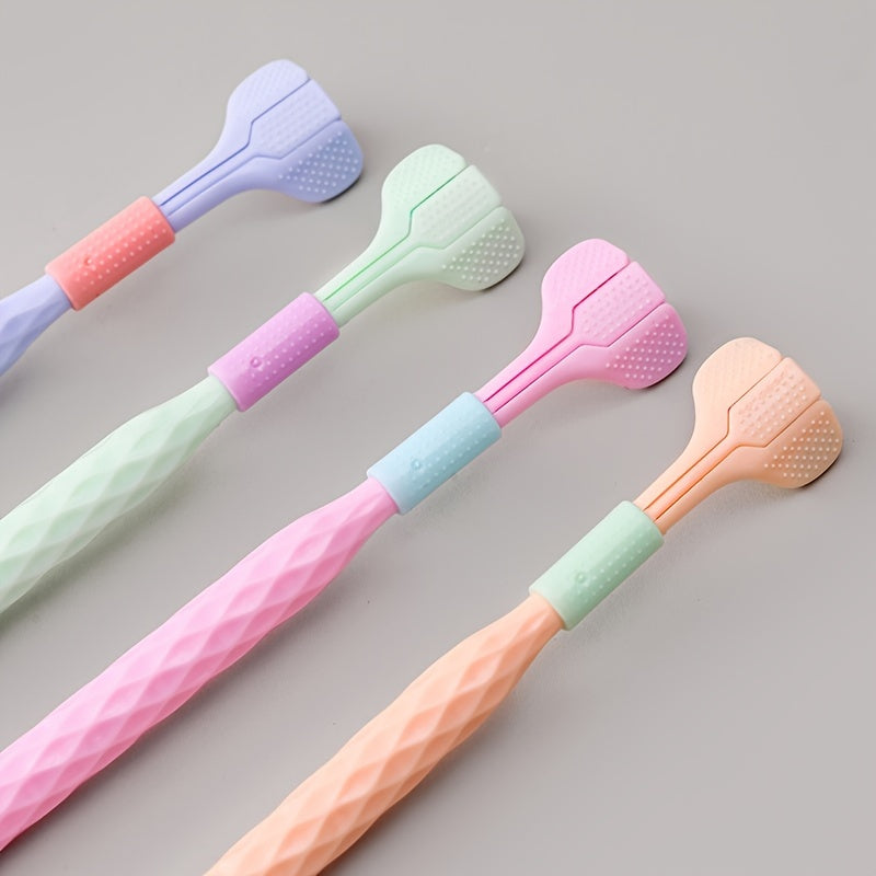 Взрослая мягкая жесткая щетина зубная щетка с 360-градусной тройной головкой из полипропилена