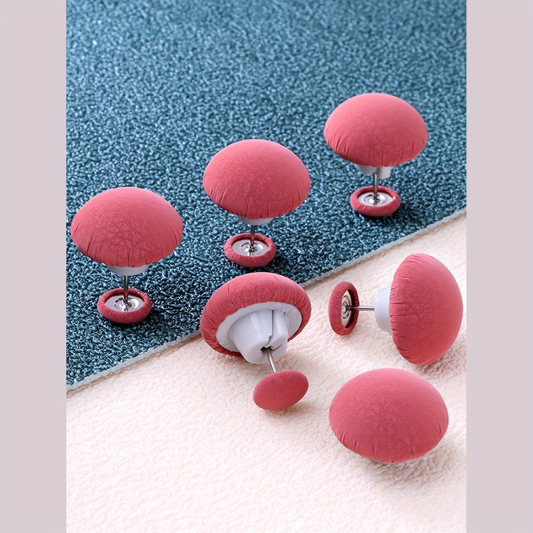 Upscale Mushroom Head Quilt Cover Curtain Fixer in Soft Faux Leather