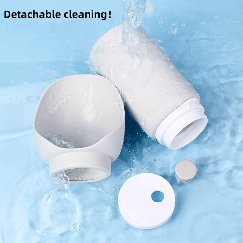 Portable Dog Water Bottle with Silicone Foldable Dispenser and Leak-Proof Feeder Bowl