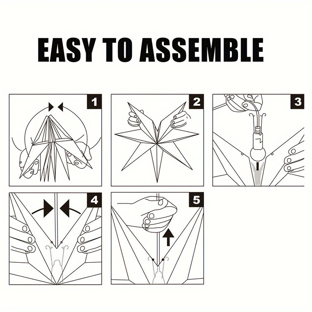 White 9-Pointed Star Paper Lantern 12 Inch for Weddings Parties and Decor