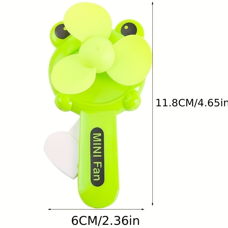 Hayvonlar va yurak tasvirlari bilan 6 rangli variantlarda portativ qo‘l mini ventilyator. Tashqi yozgi foydalanish uchun batareyasiz ishlash. Dekorativ maqsadlar uchun mukammal.