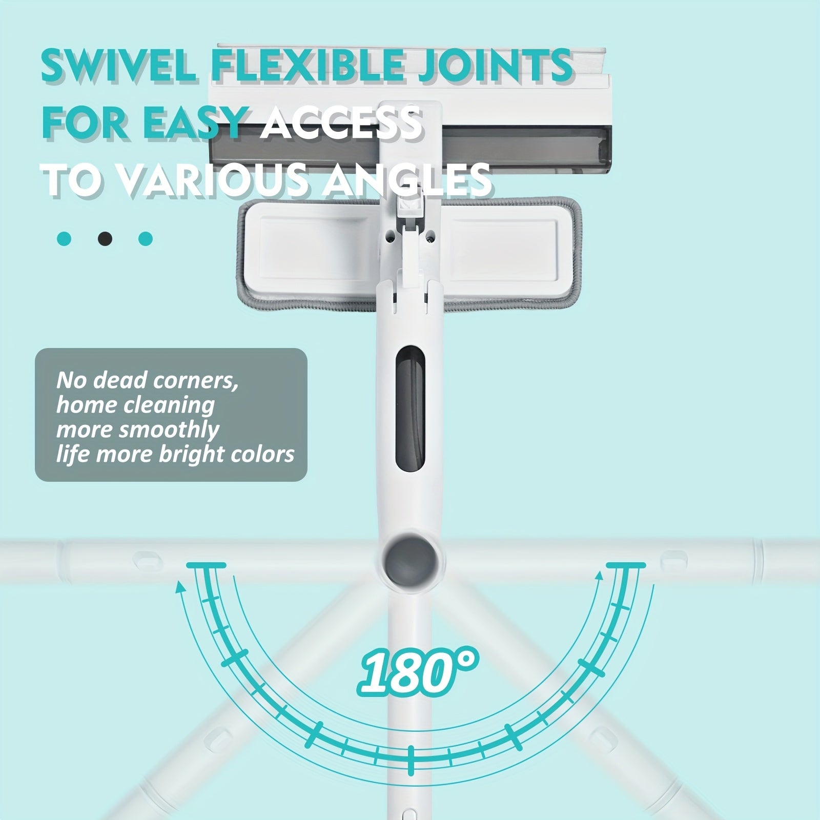 3-in-1 shisha tozalash to'plami, teleskopik tayoq, purkash, spreyi va yig'ish tanki bilan