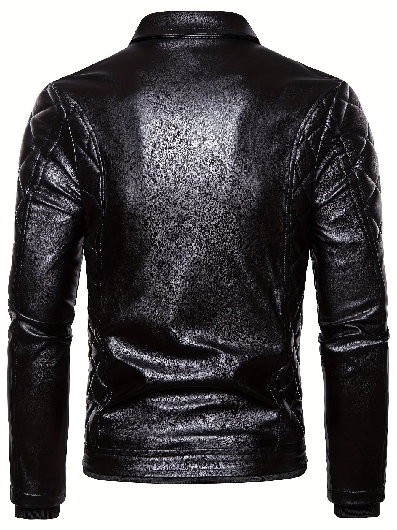 Men's Middle Eastern Style Polyester Jacket with Detachable Fur Collar and Zipper