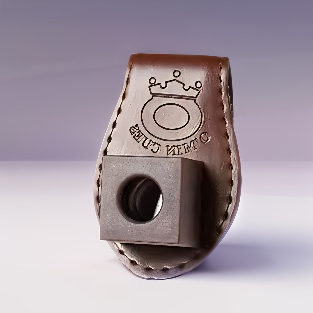 Magnetic Leather Billiard Chalk Clip for Pool and Snooker Storage