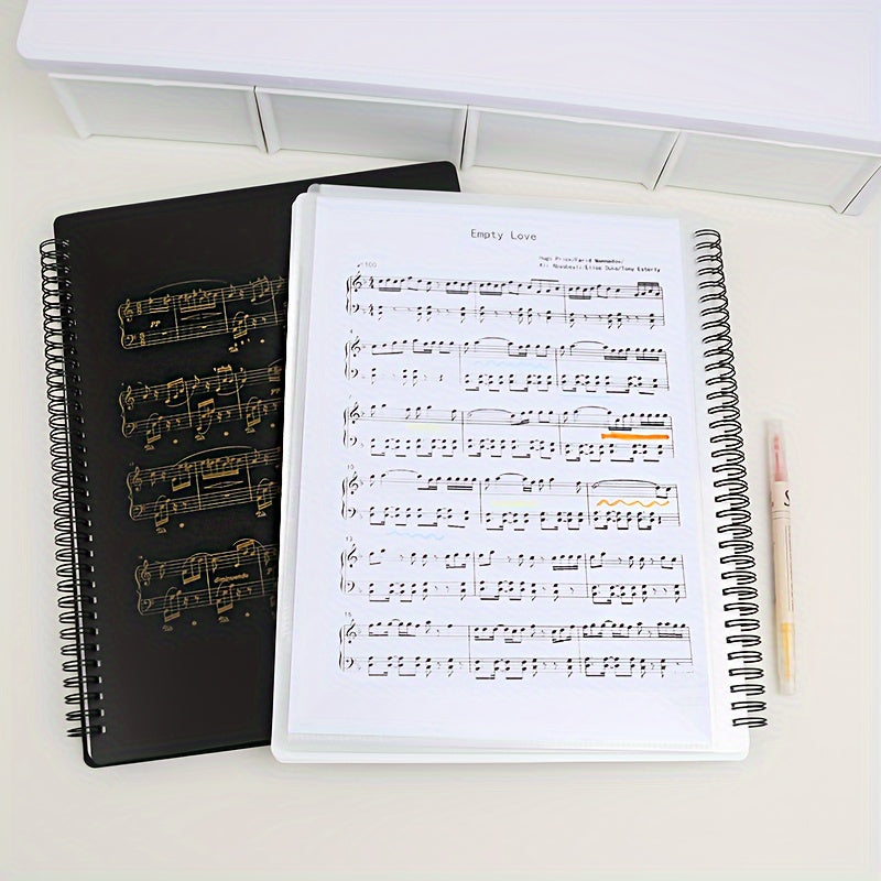 Carpeta A4 de 40 bolsillos para organización y protección de documentos y partituras