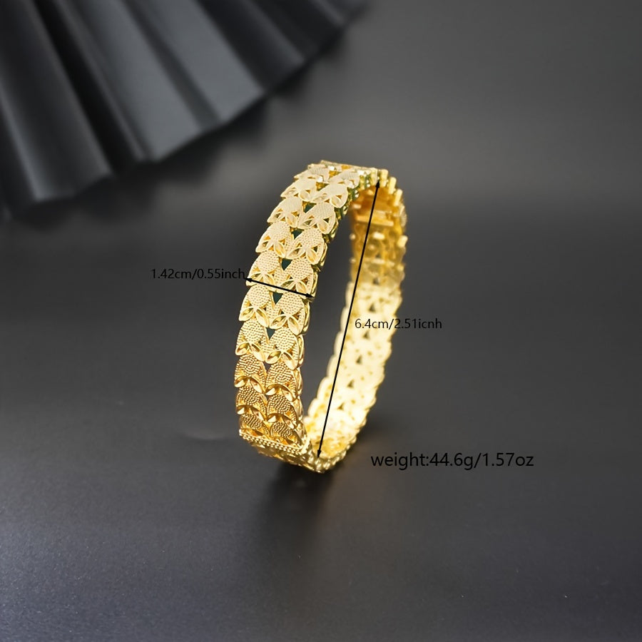 Women's Two-Tier Wide Bracelet for Weddings and Formal Events