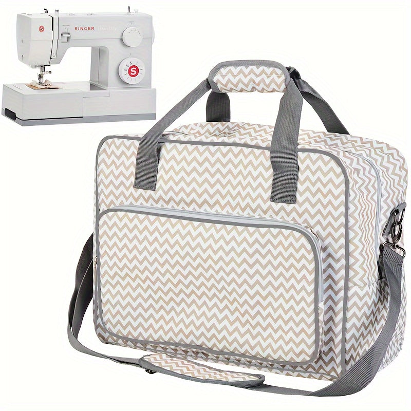 Portable Sewing Machine Organizer Large Capacity Storage Shoulder Strap Travel Tote