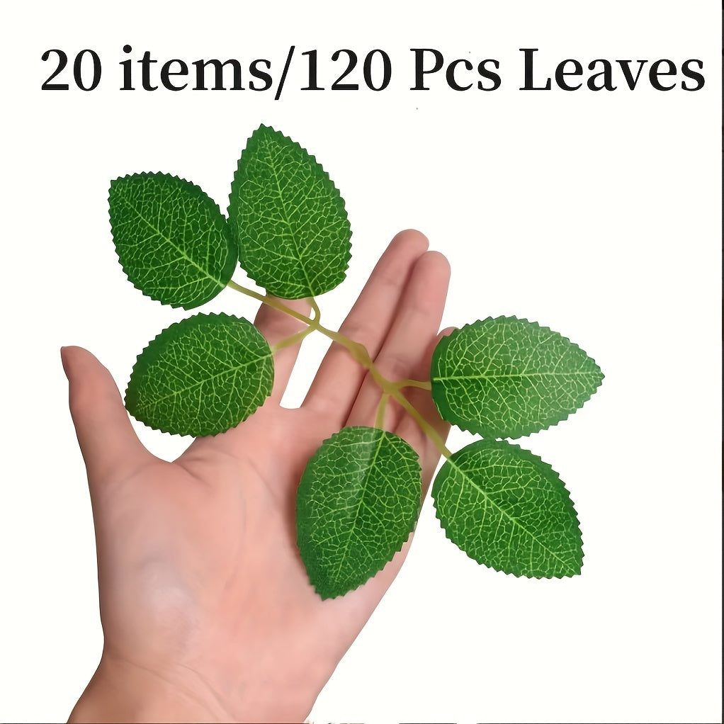 120 симулированных кусочков розовых листьев для свадебных украшений и праздничных аксессуаров.