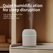 White Aroma Diffuser Humidifier with Night Light, Cold Mist, Quiet Operation