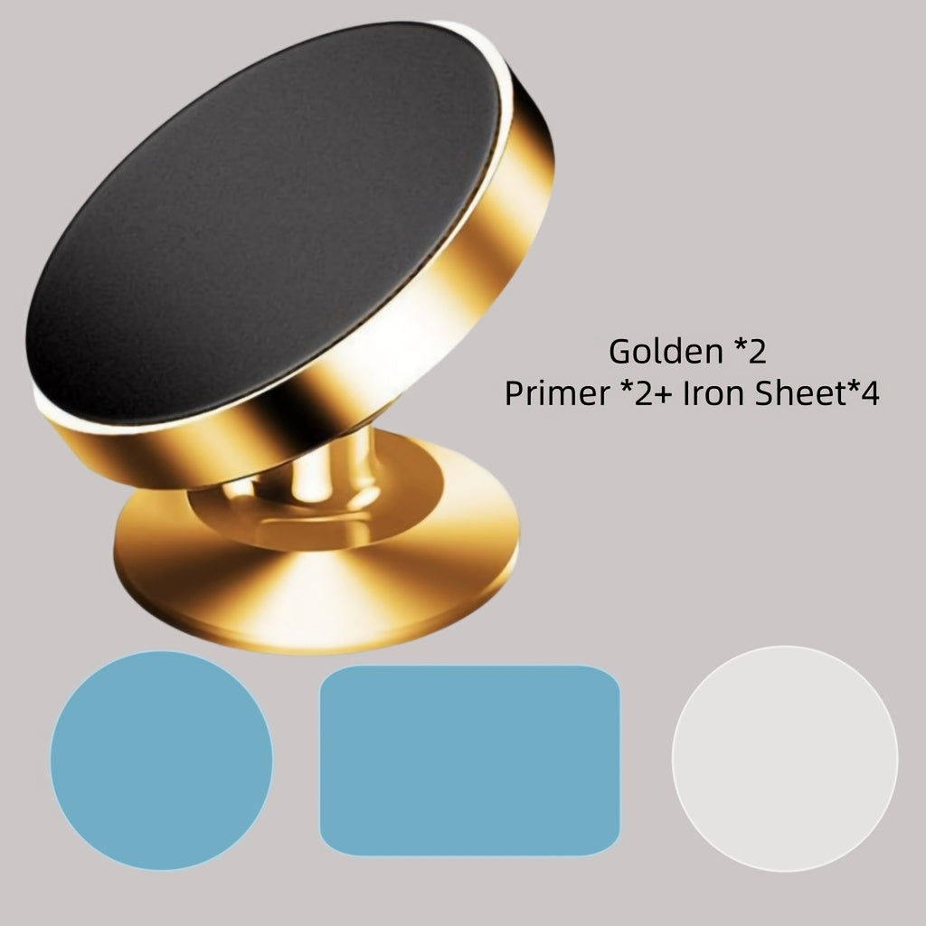 360° Rotation Car Phone Holder with Magnetic Suction Aluminum Alloy Waterproof