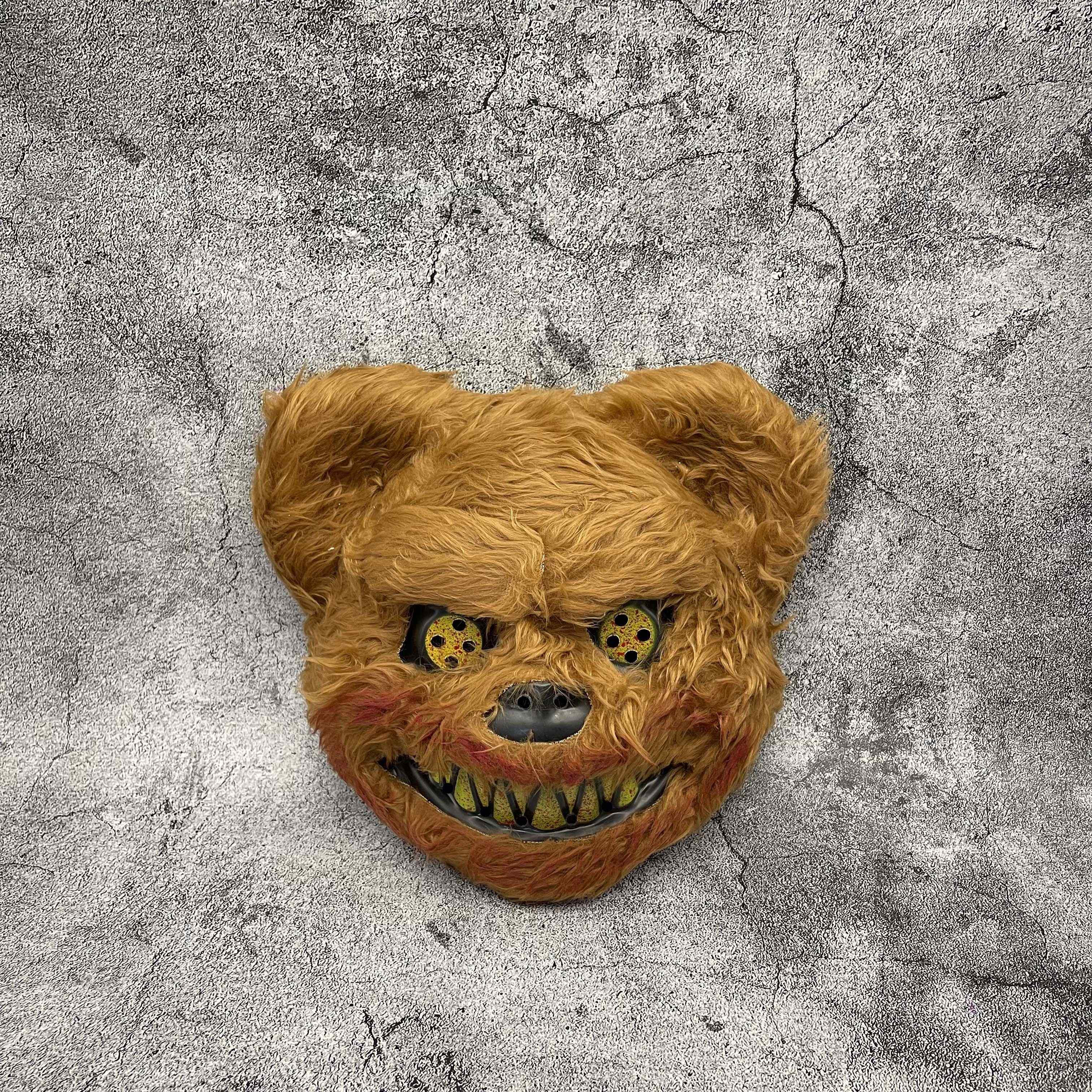 Halloween Costume Masks for Kids Bunny and Bear Horror Masks with Sturdy PP Material