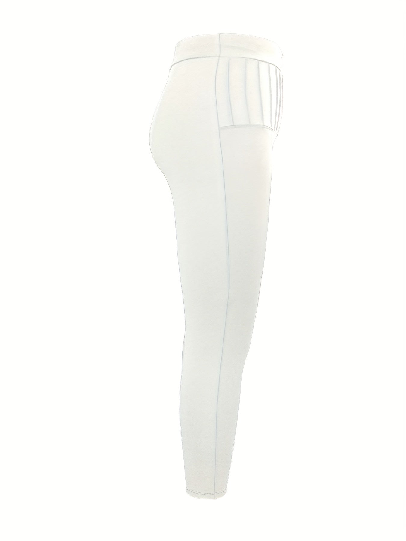 Plus Size Women's High-Waisted Stretch Pants with Gold Zipper Black