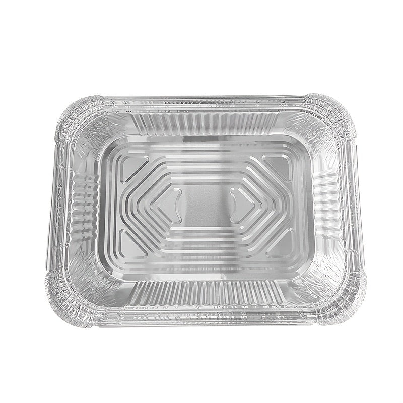 Qog'oz qopqog'li to'rtburchak alyuminiy folga non pishirish panlari, 10 ta, bir martalik pishirish plastinalari, tortlar, brownies, go'shtli piroglar uchun, 37cm x 27cm