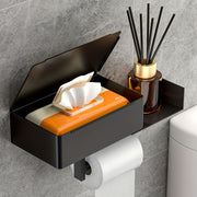 Stainless Steel Wall-Mounted Tissue Holder No Drilling Needed for Home and Restaurant