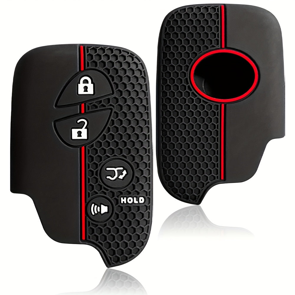 Universal Silicone Key Cover Compatible with Remote Fob, Anti-Drop Wear-Resistant