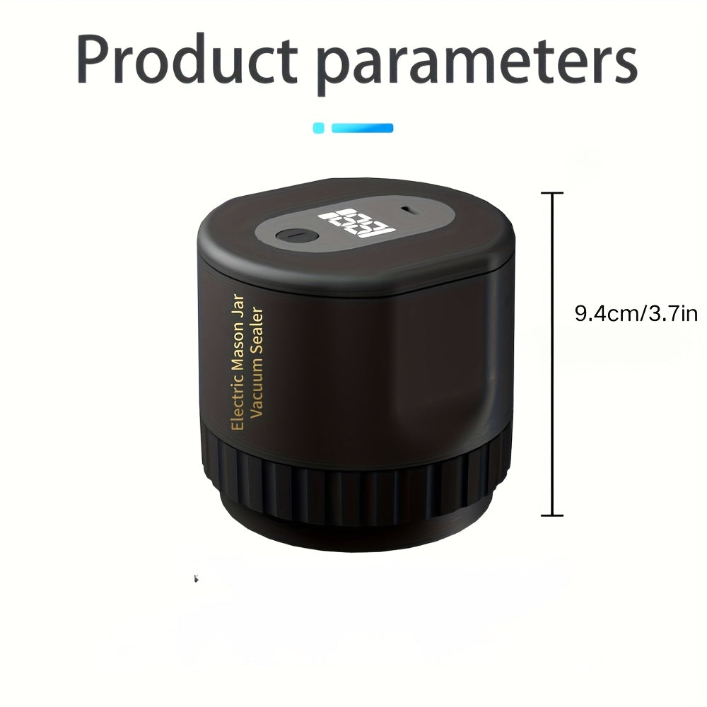 Electric Vacuum Sealer for Jars One-Button Leak-Proof Seal Food Storage
