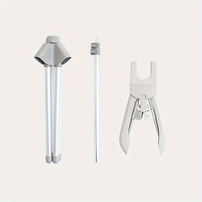 Soporte de tabla de planchar plegable con colgador de plancha de mano retráctil para uso doméstico