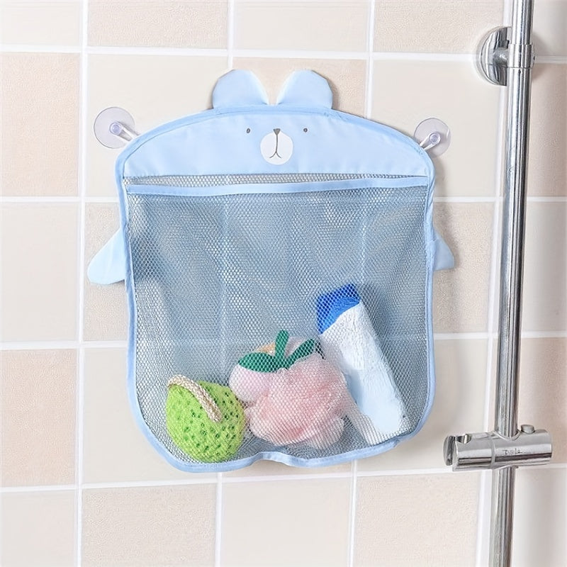 Foldable Bathroom Shower Organizer with Cartoon Design for Kids Storage