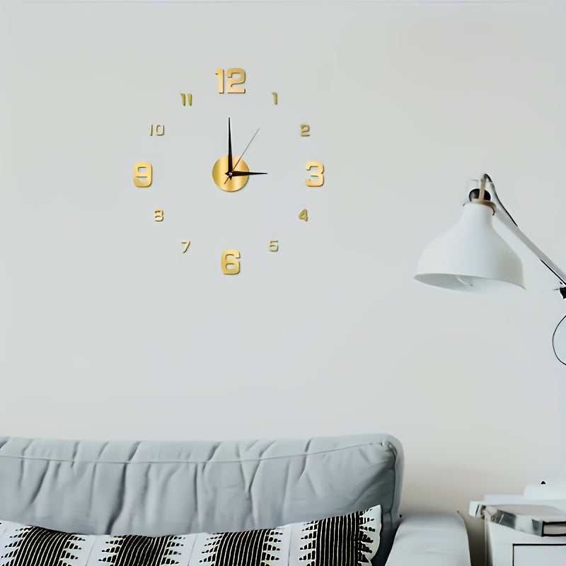 Modern Digital Wall Clock Large Luminous Display Silent Night Light Home Studio Decor