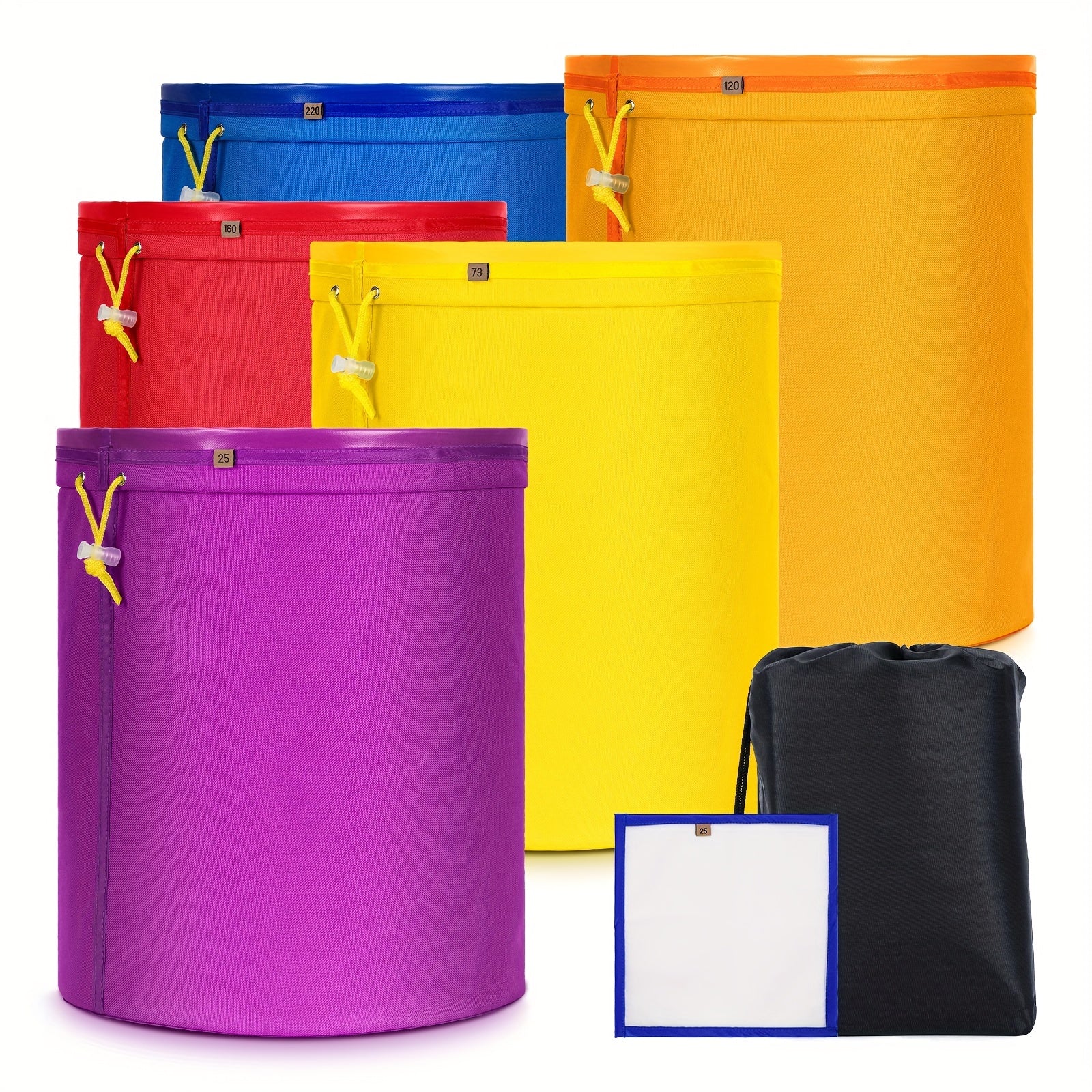 Tarmoq sumkalaridan iborat to'plam, bosish ekraniga va saqlashga ega, o'simlik muz hashlarini tayyorlash, essensiyani chiqarish va 5-gallonli pufak filtridan foydalanib bog'dorchilik uchun mukammal.