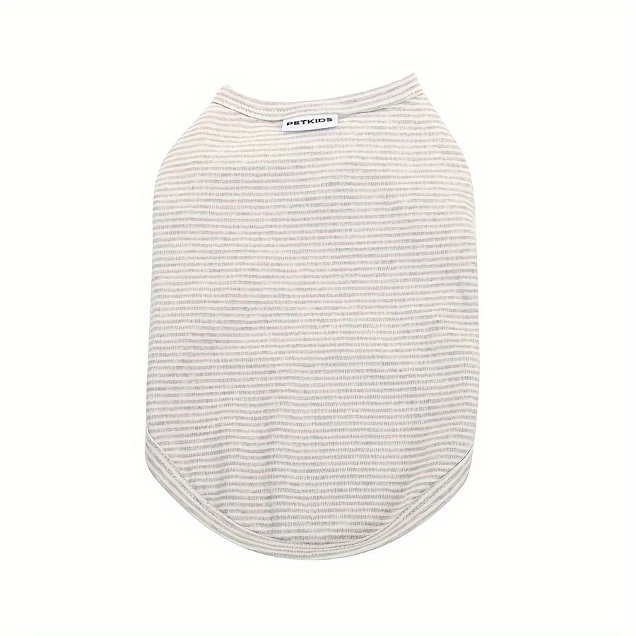 Small Pet Vest Knit Striped Pullover Machine Washable for Dogs and Cats
