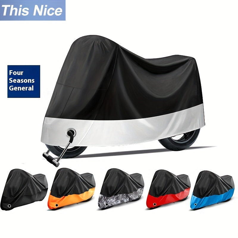 Motorcycle Cover Thick 190T Polyester Waterproof Weatherproof Safety Keyhole