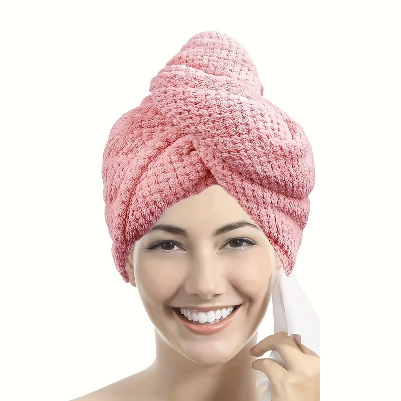 Women's Coral Velvet Hair Towel Set 1/3 Pcs Quick Dry Soft Absorbent