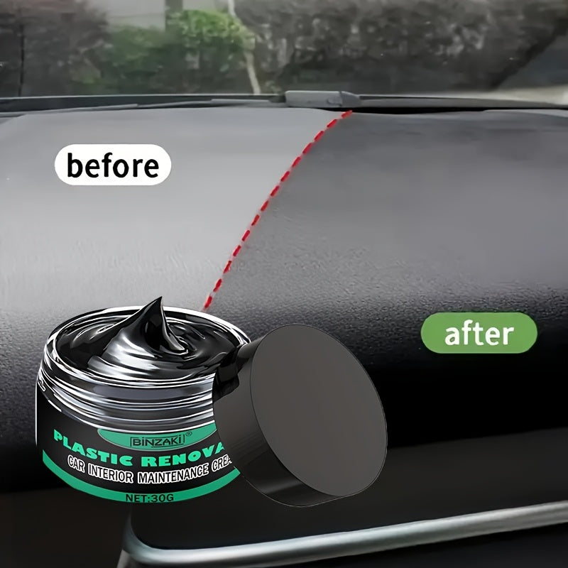 Car Interior Black Revitalizer Plastic Repair Cream for Dashboard and Tires