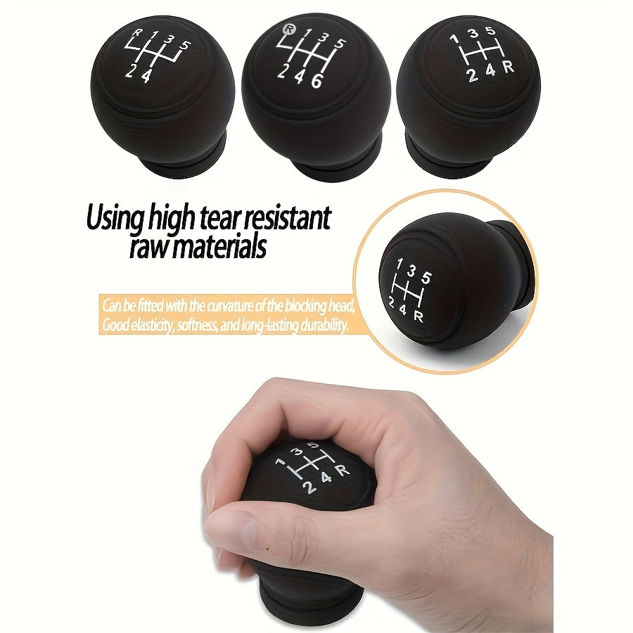 Silicone Gear Shift Knob Cover Non-Slip Gel Grip Manual Transmission Protector