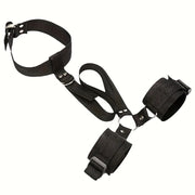 Adult Unisex Nylon BDSM Restraints Set Adjustable Collar and Handcuffs