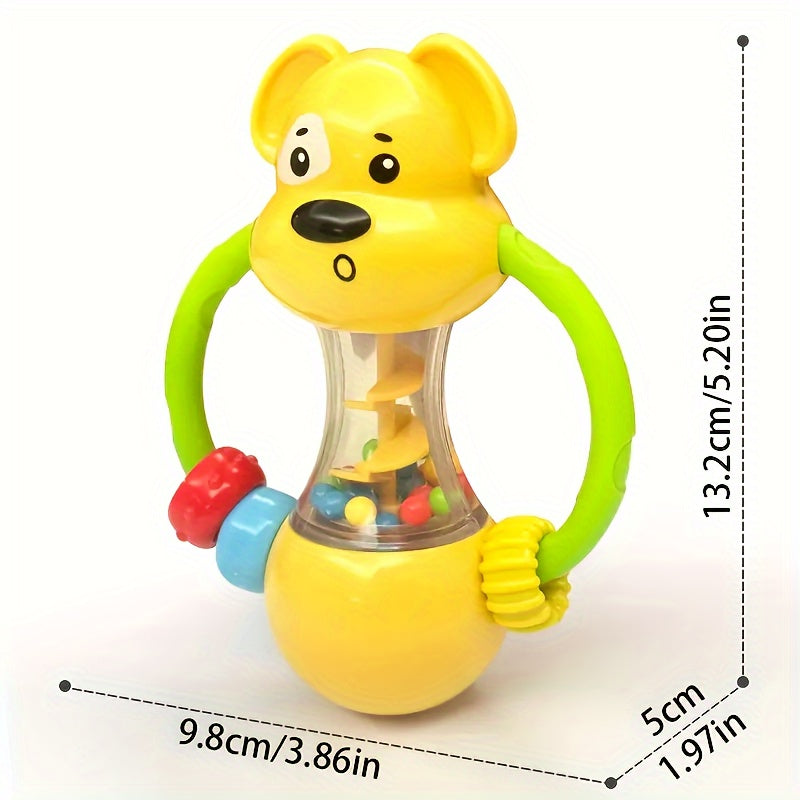 Children's Interactive Vibrating Toy Yellow ABS Handheld Sensory and Grip Strength Tool
