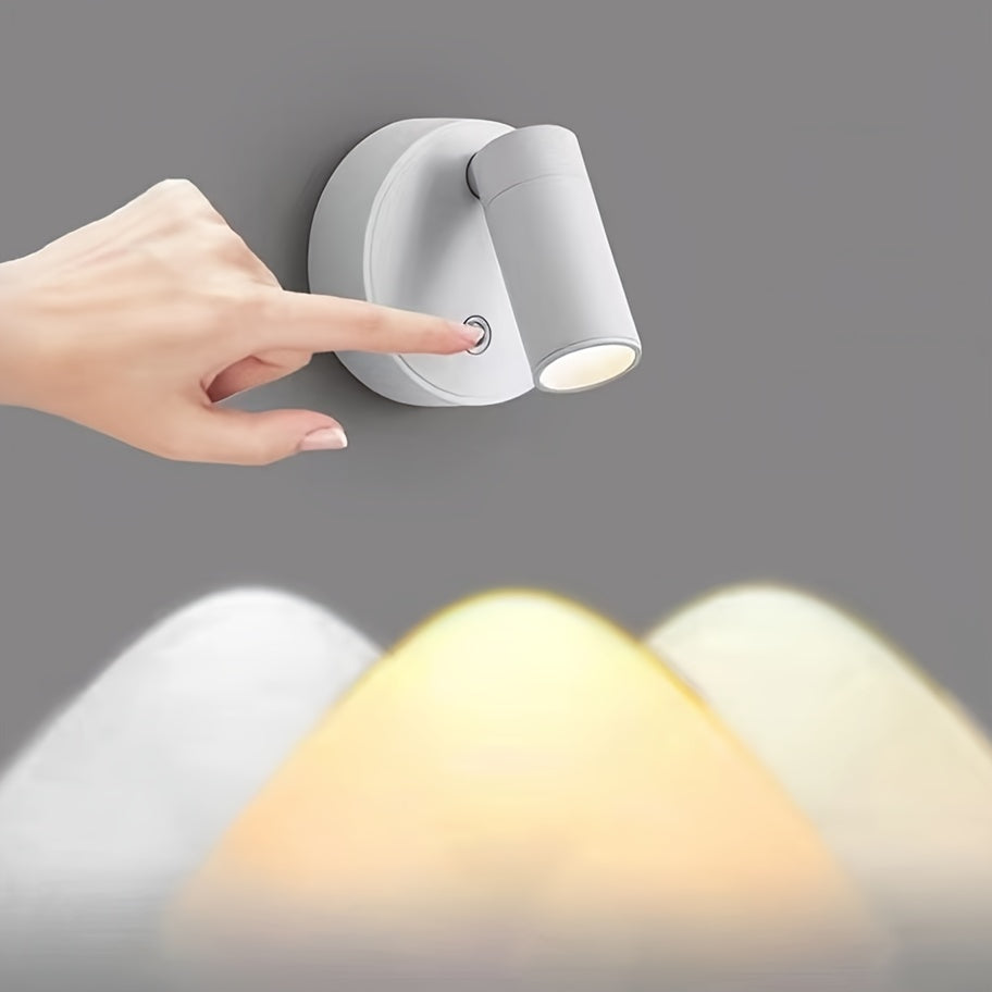 Modern LED Wall Sconce Touch Control Rechargeable Lithium Battery