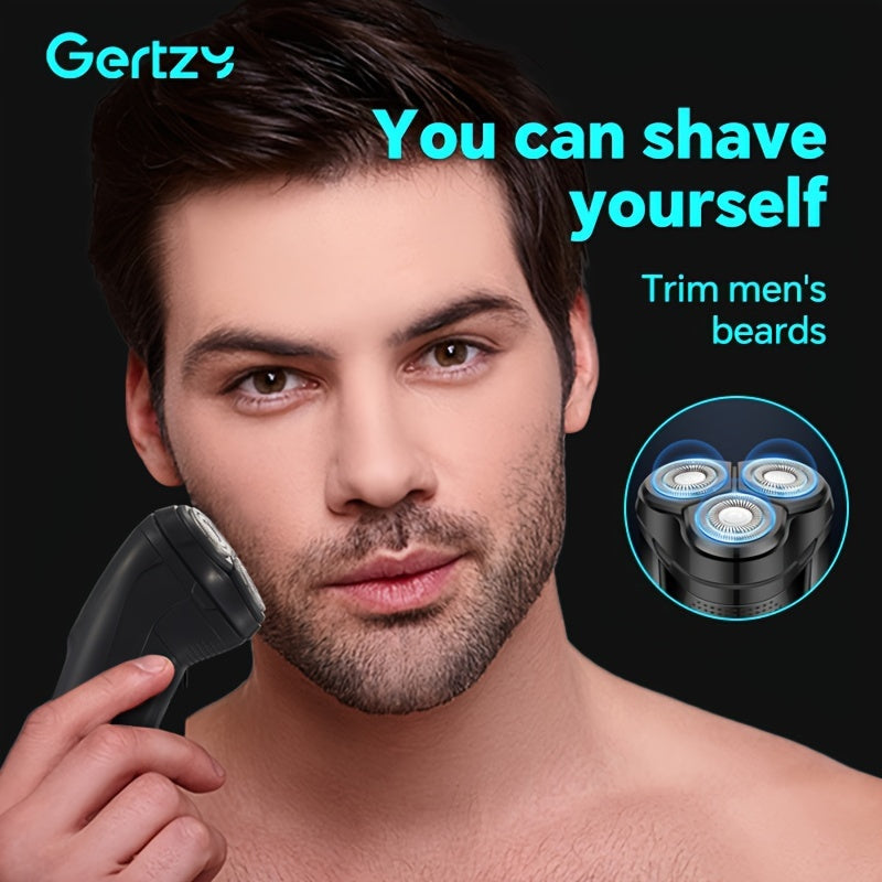 Rechargeable Mini Electric Shaver for Men Cordless Portable Washable Stainless Steel
