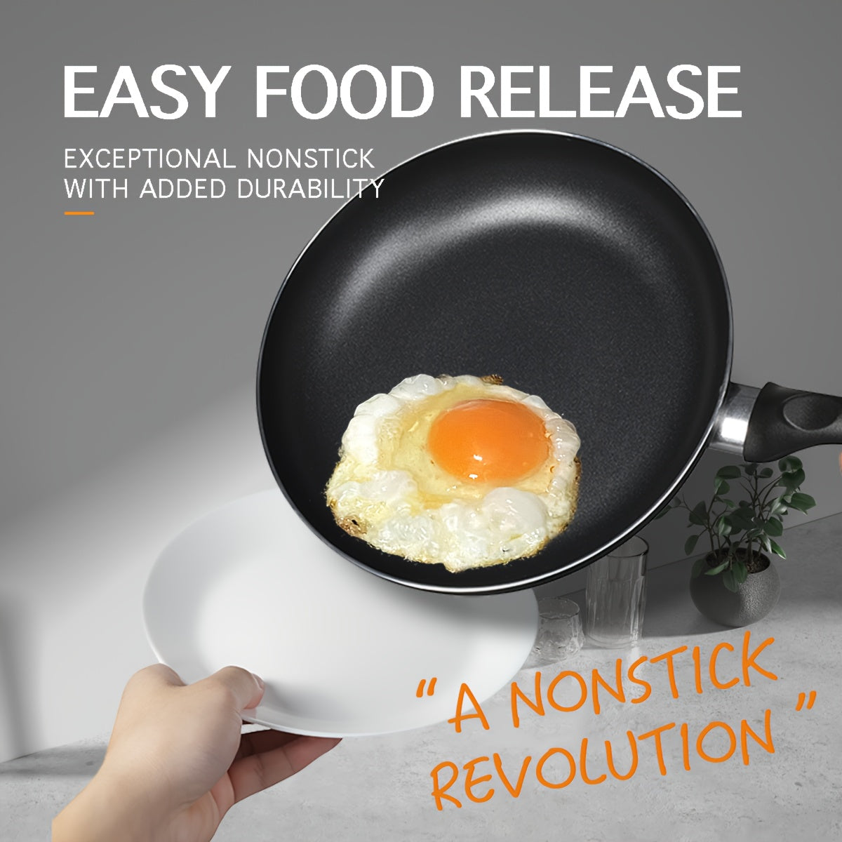 Juego de utensilios de cocina antiadherentes de 15 piezas con acabado cerámico, olla de aluminio para sopa, sartenes